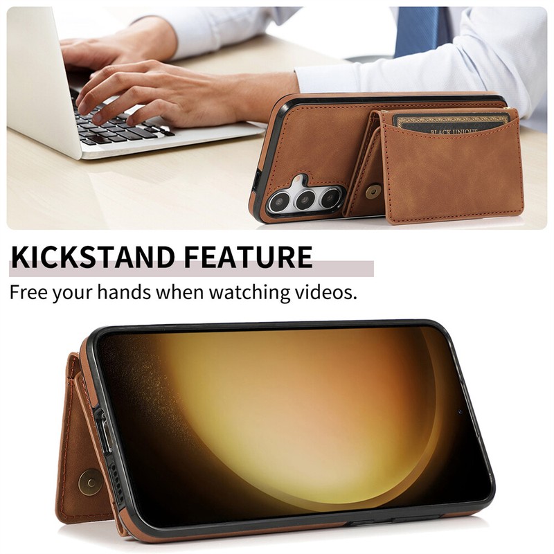 Shockproof Fashion Leather Wallet Case Cover For Samsung Galaxy A15 A25 A13 A42 gallery