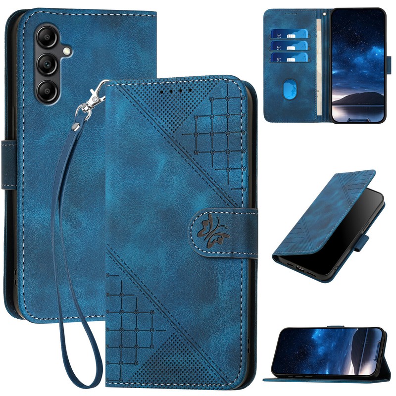 Magnetic Shockproof Card Wallet Wristlet Case Cover For Samsung Galaxy A55 A24