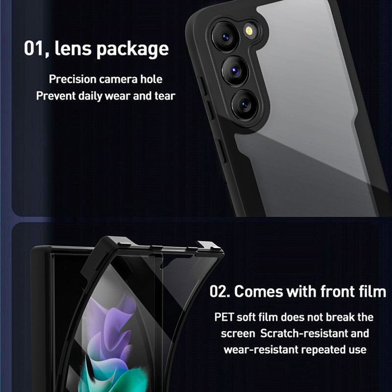 Shockproof 360 Full Body Case For Samsung S23Ultra S23FE S22 S21 A14 A13 A53 A54 gallery