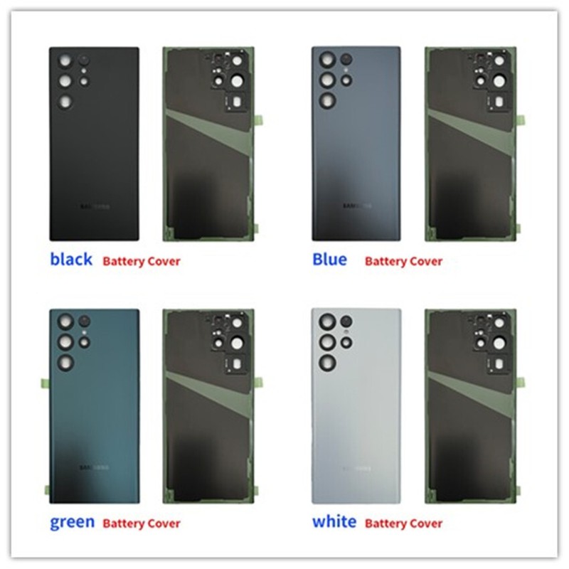 Glass Cover For Samsung Galaxy S22 Ultra Door Housing Battery Back Case Parts