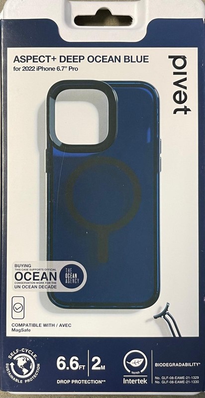 pivet Aspect+ DEEP Ocean Blue for iPhone 14 Pro Max