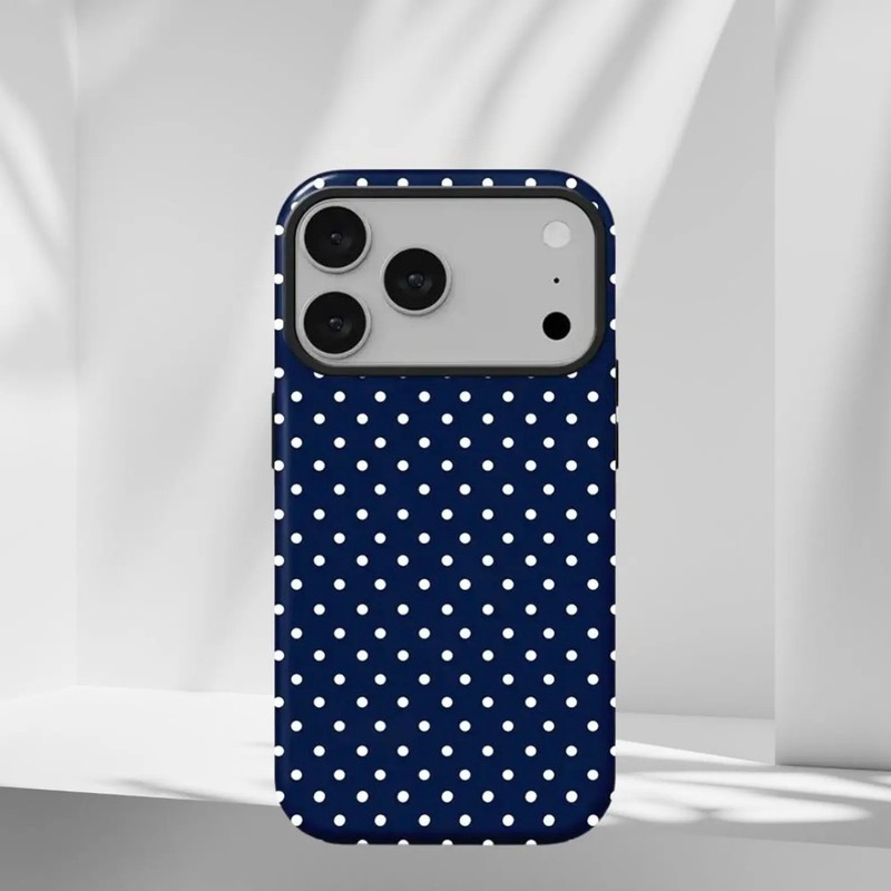 Blue Polka Dot Phone Case