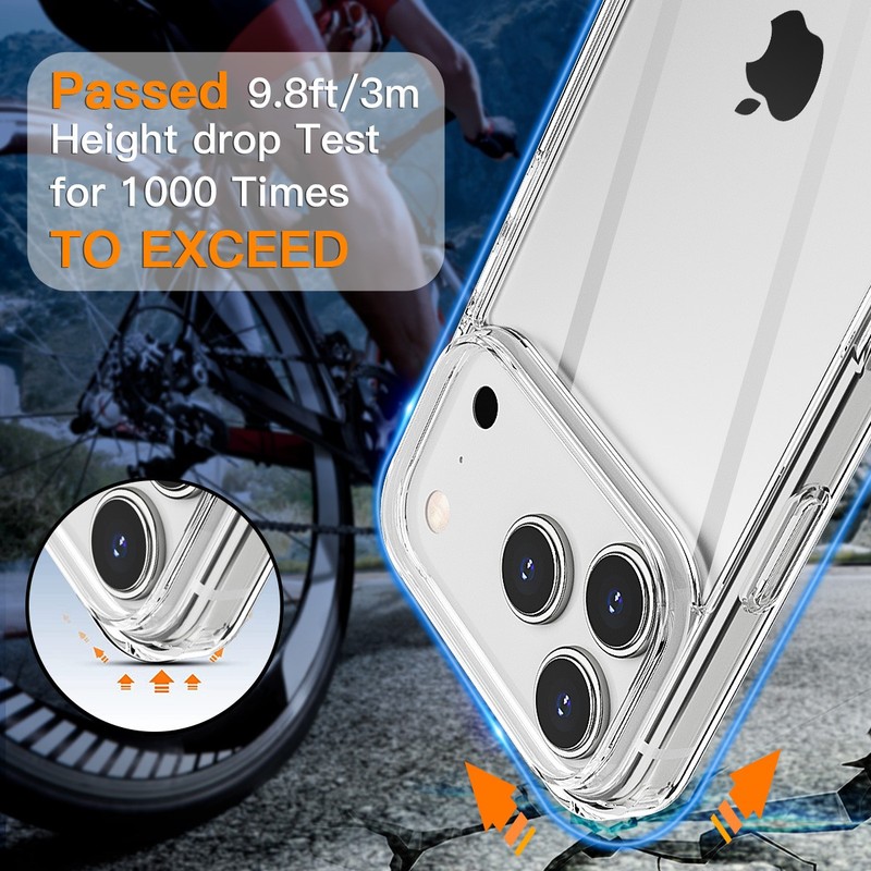 Clear Case For iPhone 17 Pro Max/17 Air Shockproof Anti-yellow Slim Back Cover gallery