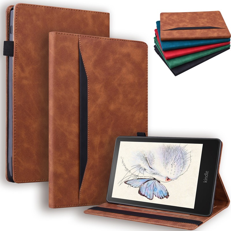 For Amazon Kindle Paperwhite 6/5 HD 10/8 Business Folio Leather Smart Stand Case