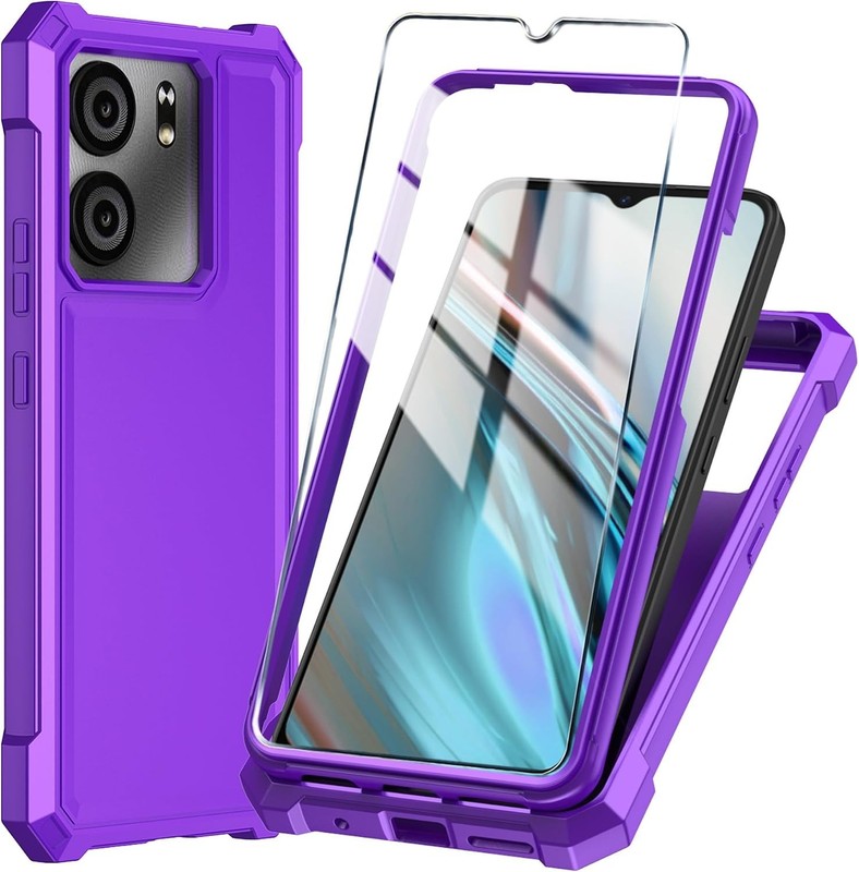 Compatible with Blu View 5 Case with Tempered Glass Screen Protector Silicone... gallery