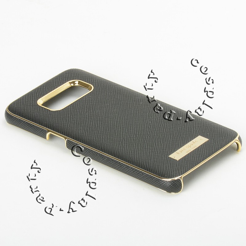 Kate Spade Wrap Leather Case Cover For Samsung Galaxy S8 - Saffiano Black / Gold gallery