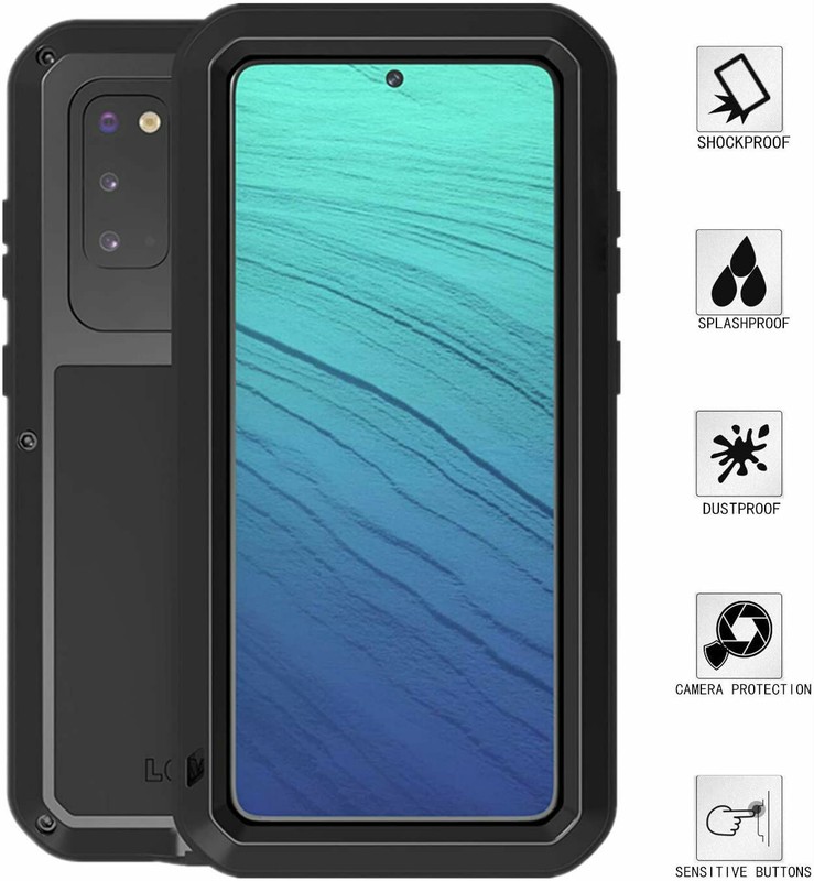 For Samsung Galaxy Note 20 Ultra – Metal Aluminum Shockproof Gorilla Glass Case