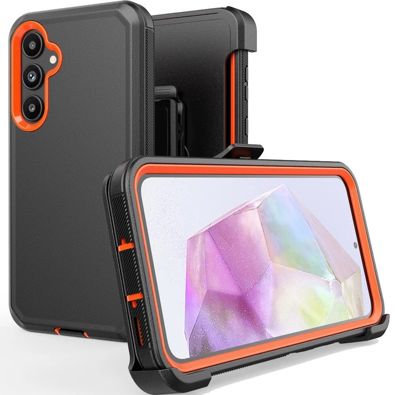 For Samsung Galaxy A15 5G Case Cover Clip Fit Otterbox Defender + Tempered Glass gallery