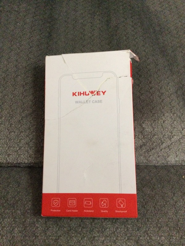 New Kihuwey Wallet Case, Snap Closure For iPhone 15 Pro – Carbon Black