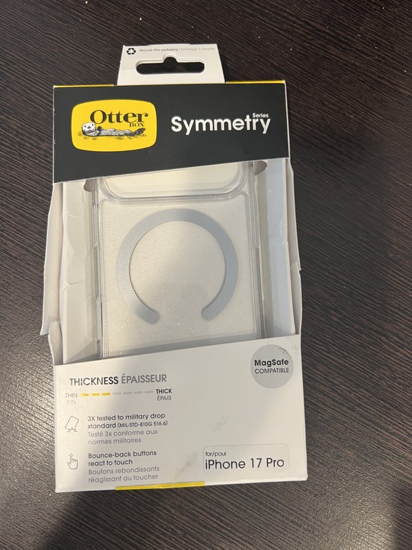OtterBox Symmetry Series Case for Apple iPhone 17 Pro - Stardust (Clear Sparkly)