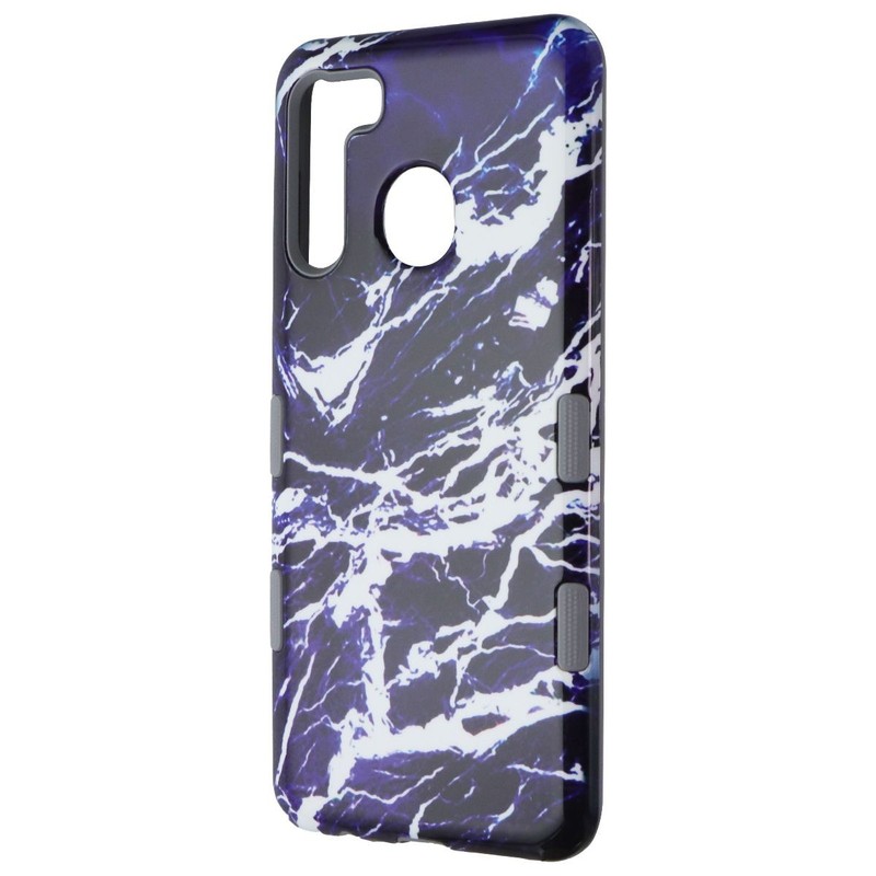 MyBat Premium Anti-Drop Case for Samsung Galaxy A21 – Midnight Marble