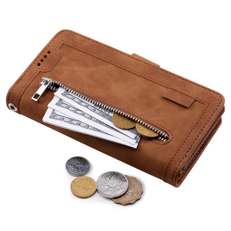 For Google Pixel 10 Pro XL 10A 9 8 Pro Zipper PU Leather Wallet Flip Case+Strap gallery