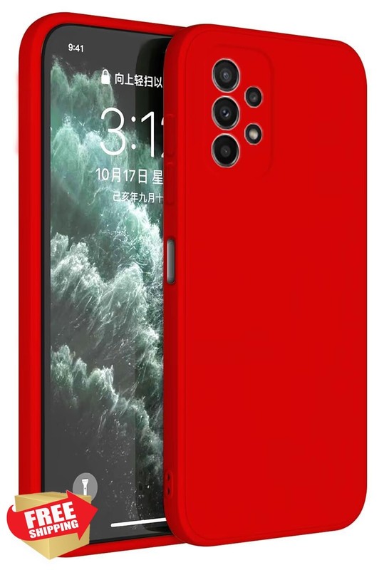 Samsung A23 5G Case HAFFAN China Red TPU Silicone Sleeve