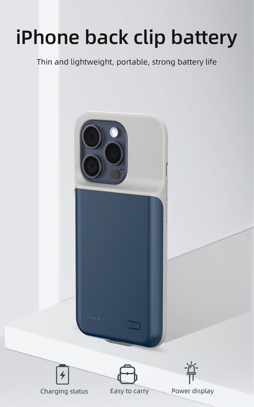 Battery Charger Case Power Bank Charging Cover For iPhone 16 15 14 13 12 11 Pro gallery