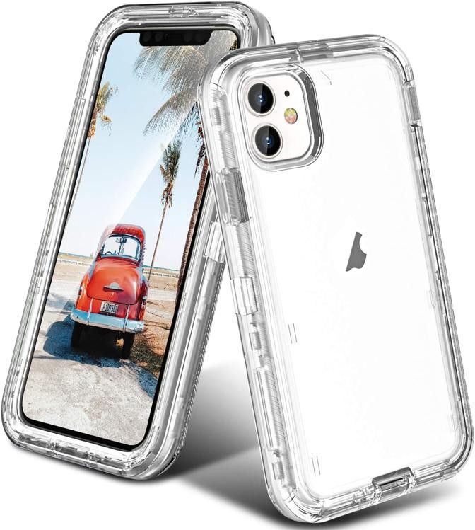 ORIbox Case Compatible with iPhone 11, Heavy Duty Shockproof Anti-Drop, Clear