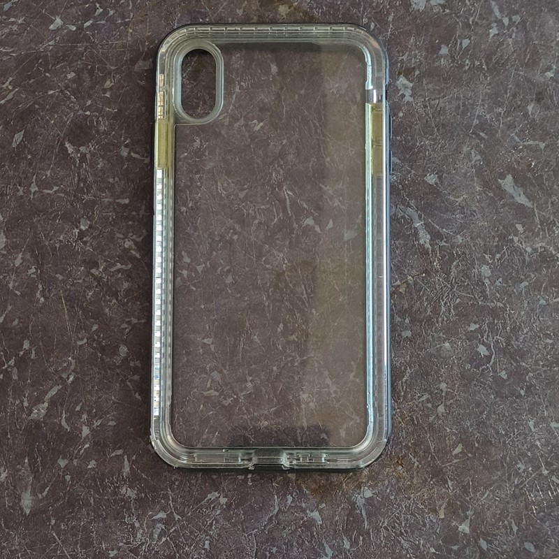 iPhone X/XS Clear Rigid Plastic Transparent Hard Back Case Cover for Apple