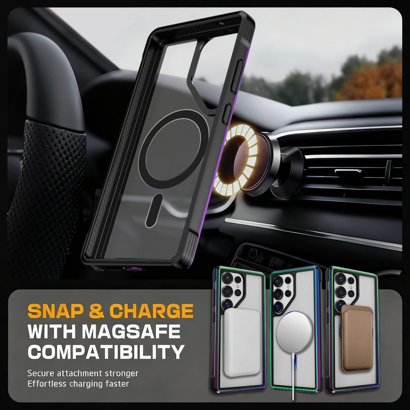 For Samsung Galaxy S25 Ultra Shockproof Magnetic Phone Case Aluminum Alloy Cover gallery