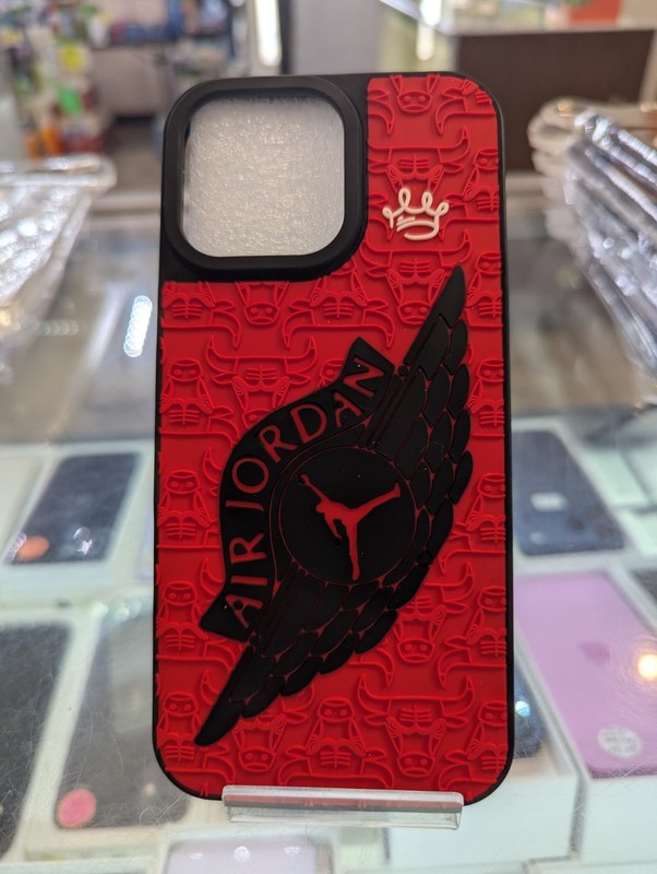 Nike Air Jordan Premium 3D Case For Apple iPhone 16 Pro Max (Red)