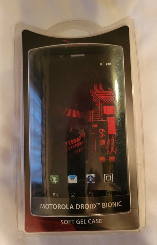 RocketFish RF-MDBVS2BP Black Soft Gel Cover Case for Motorola Droid Bionic Phone