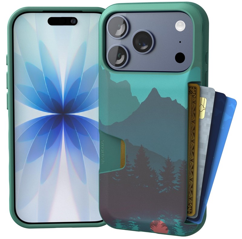 Smartish® iPhone 17 Pro Wallet Case - Wallet Slayer Vol. 1 - Moving Mountains