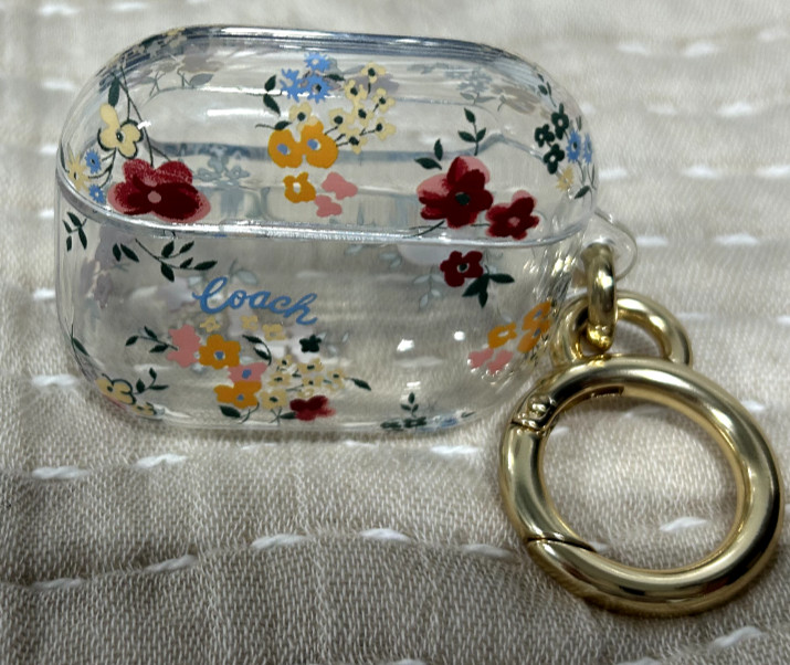 New Coach Airpods 3rd gen Case Wildflower Floral Print Clear Spring Floral gallery