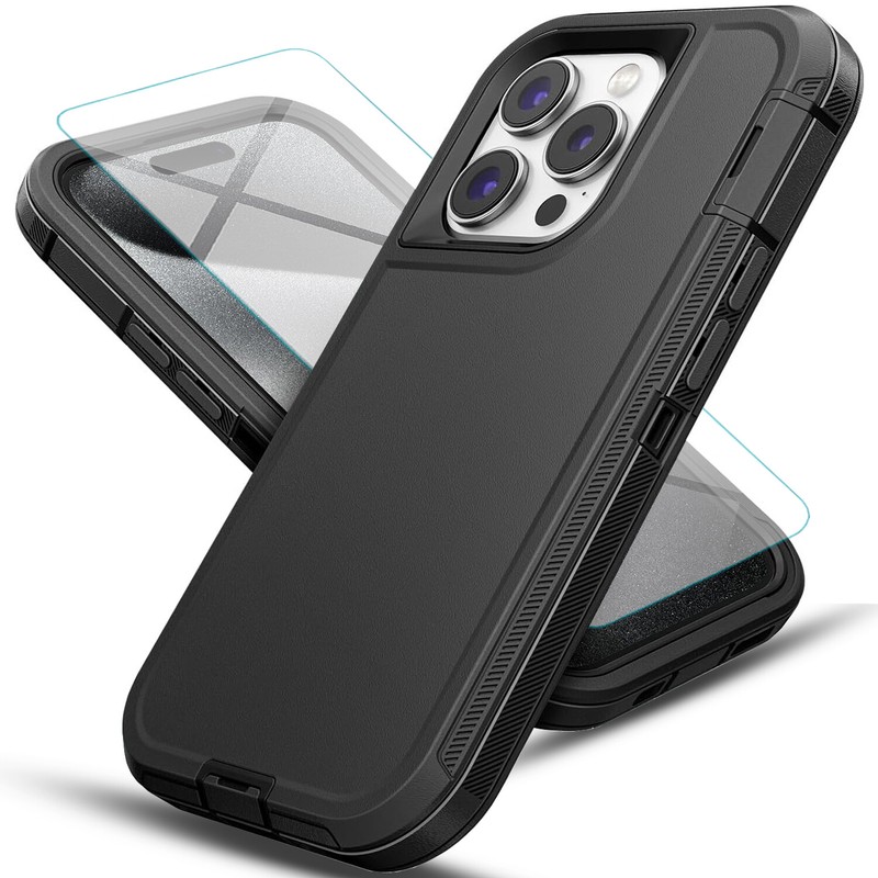 For iPhone 11/11 Pro Max Case Phone Cover Shockproof Heavy Duty +Screen Glass gallery