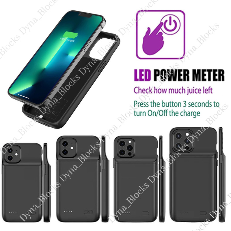 6800mAh Battery Charger Case Power Bank For iPhone 11 12 15 14 X Charging Cover