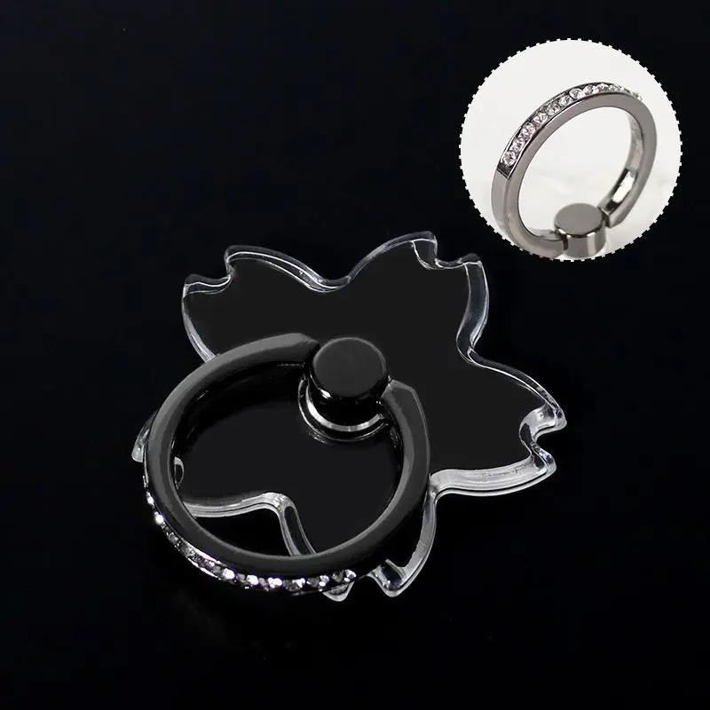 Transparent Luxury Butterfly Finger Ring Mobile Phone Holder