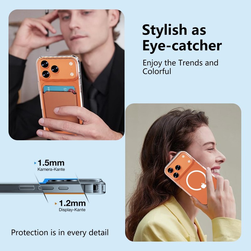 WEYNRBOX Magnetic for iPhone 17 Pro Max Case with 17 Max, Clear gallery