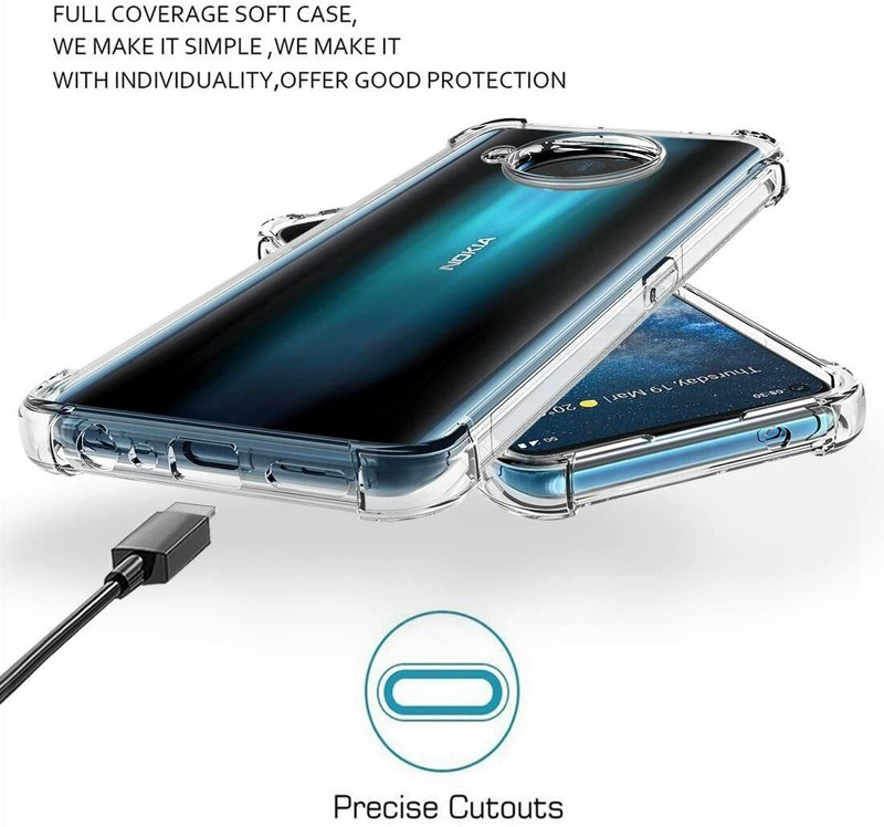 For Nokia 8.3 2.3 1.3 5.3 5G 8V Crystal Clear Shockproof Gel TPU Case Cover Skin gallery
