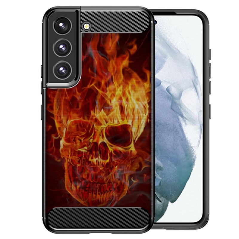 For Samsung Galaxy S25/S21/S22/S23/S24 Ultra Skulls Flexible TPU Case