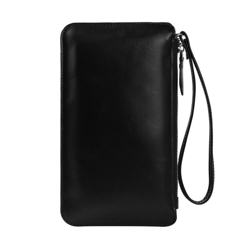 Phone Leather Zip Pouch Shoulder Crossbody Bag Purse Case For iPhone 16 Pro Max gallery