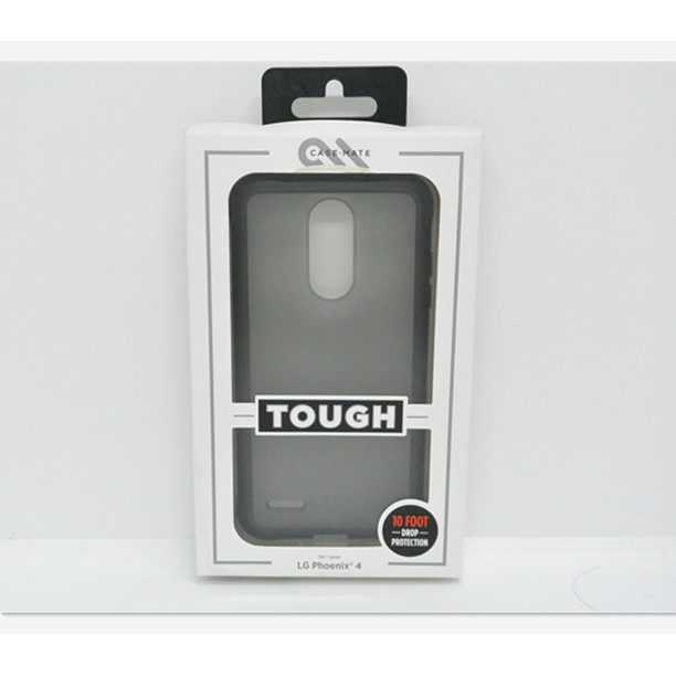 Case Mate Tough Clear Case for LG Phoenix 4 – Smoke/Black
