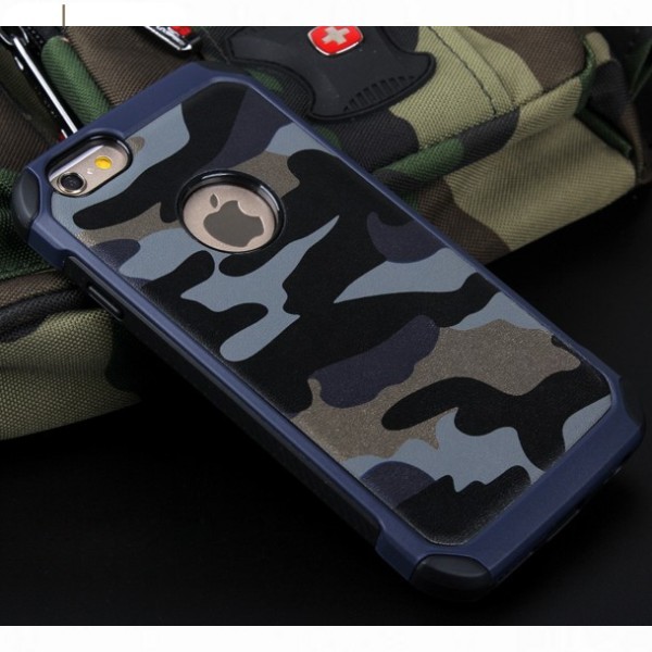 Camouflage Military Case Camo Army iPhone 4 5 5S 6 7 8 Plus Rubber + Glass