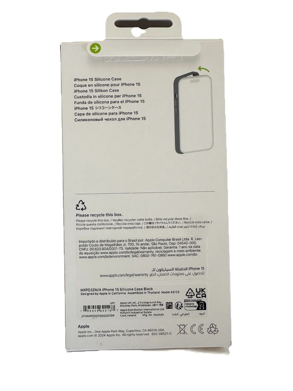 🆕 NIB Apple iPhone 15 Black Silicone Case with MagSafe - Model MXPD3ZM/A gallery