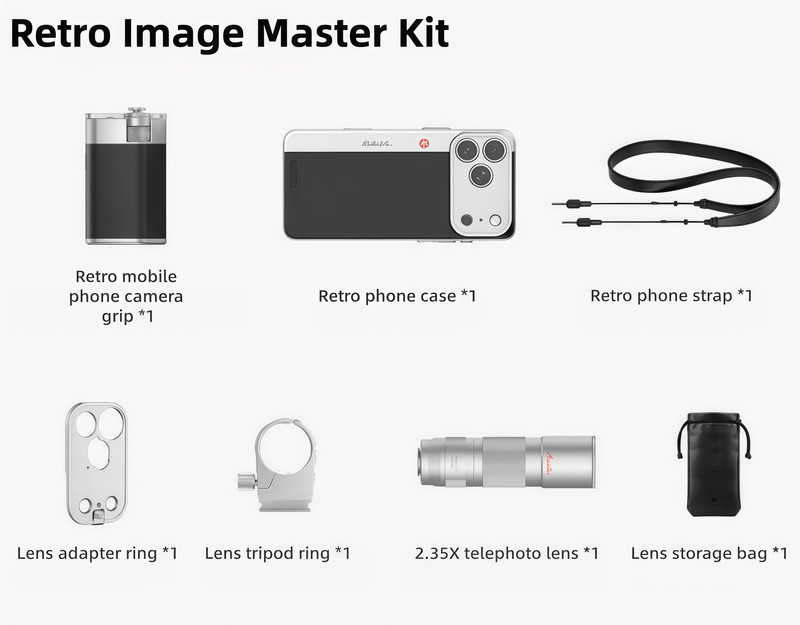 PGYTECH Retro Imaging Master Kit for iPhone 16/17 Pro/Pro Max Camera Set gallery