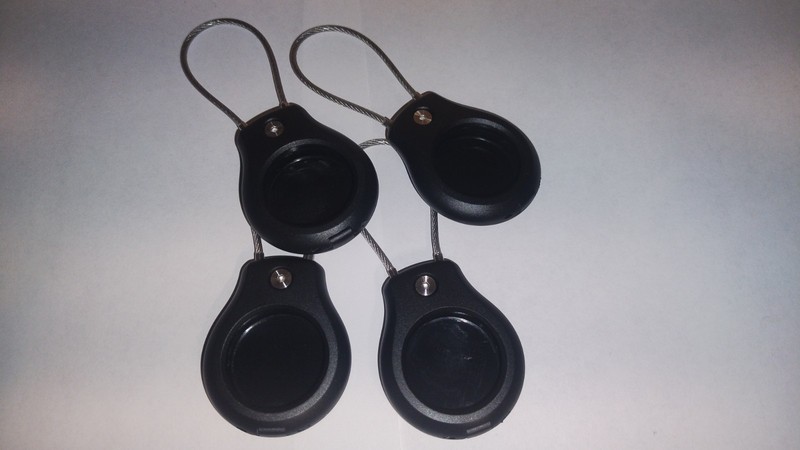 1-4PCS For Apple AirTag Secure Holder with Wire Cable Air Tag Lock Case Key