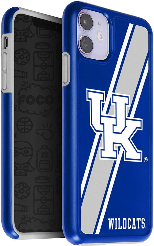 FOCO NCAA Kentucky Wildcats Dual Hybrid Case for iPhone 11 & XR (6.1″)