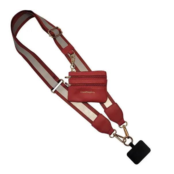 Save the Girls Clip & Go Crossbody Strap with Pouch - Reflective Collection gallery