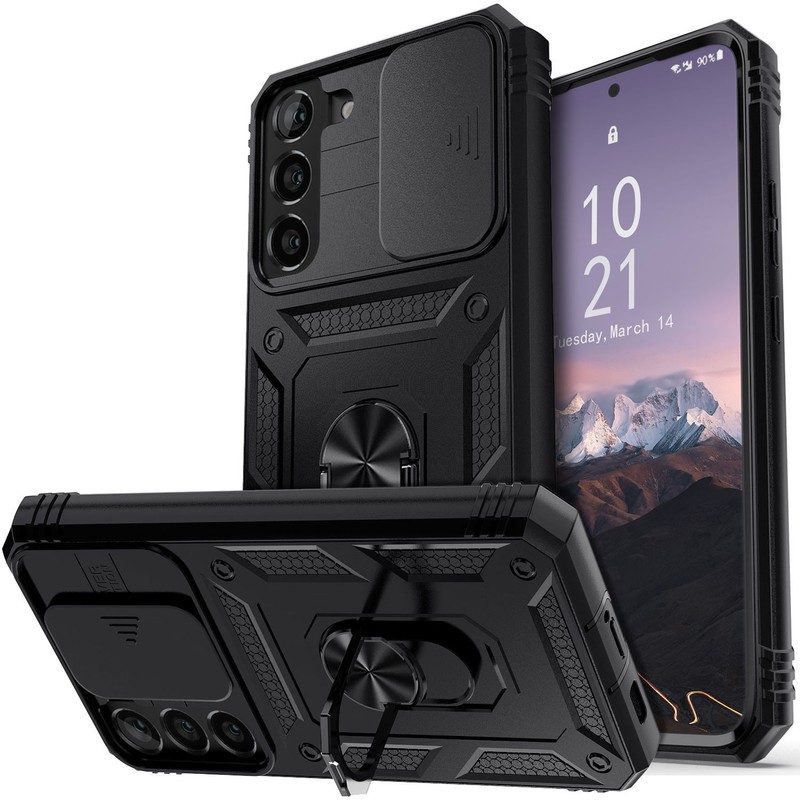For Samsung Galaxy S21 5G Series Case Slide Camera Lens Protect Shockproof Cover
