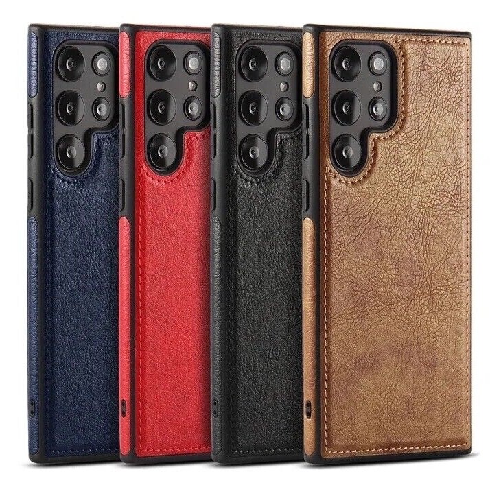 Shockproof Slim Leather Case Cover For Samsung Galaxy S24 / S24+Plus / S24 Ultra