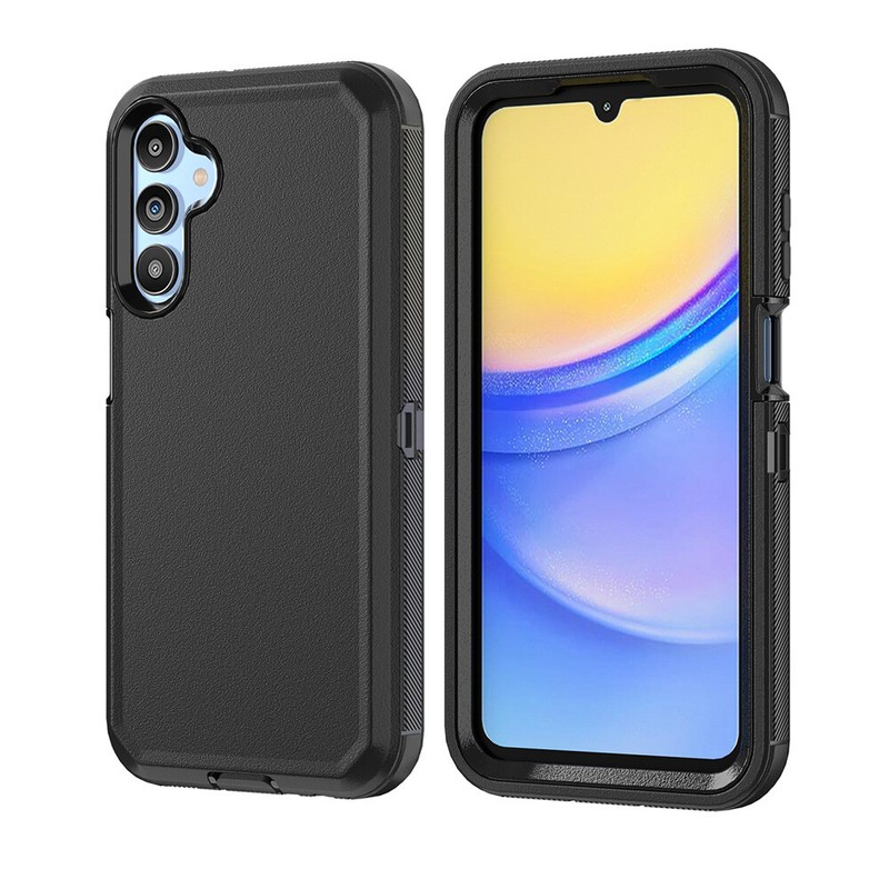For Samsung Galaxy A15 5G Case Phone Cover Belt clip Shockproof + Tempered Glass gallery