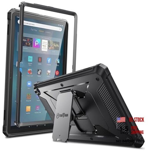 Shockproof Case for Amazon Fire Max 11 (13th Generation, 2023 Release), Black