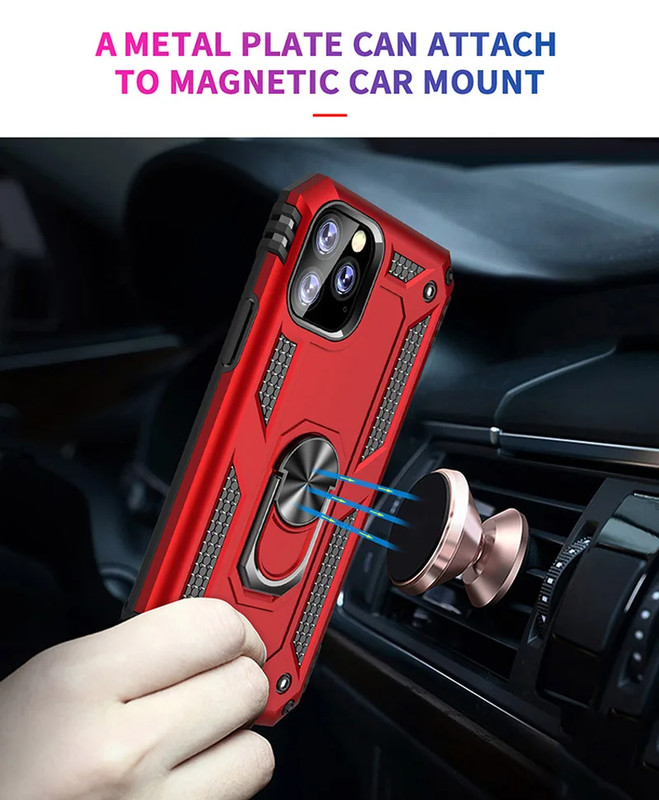 Army Case Cover FOR iPhone Shockproof Military TPU layer RING Stand Knock Heavy gallery
