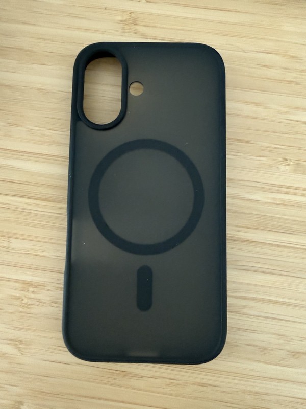 SUPFINE Magnetic Matte Back Case for Apple iPhone 16 Black