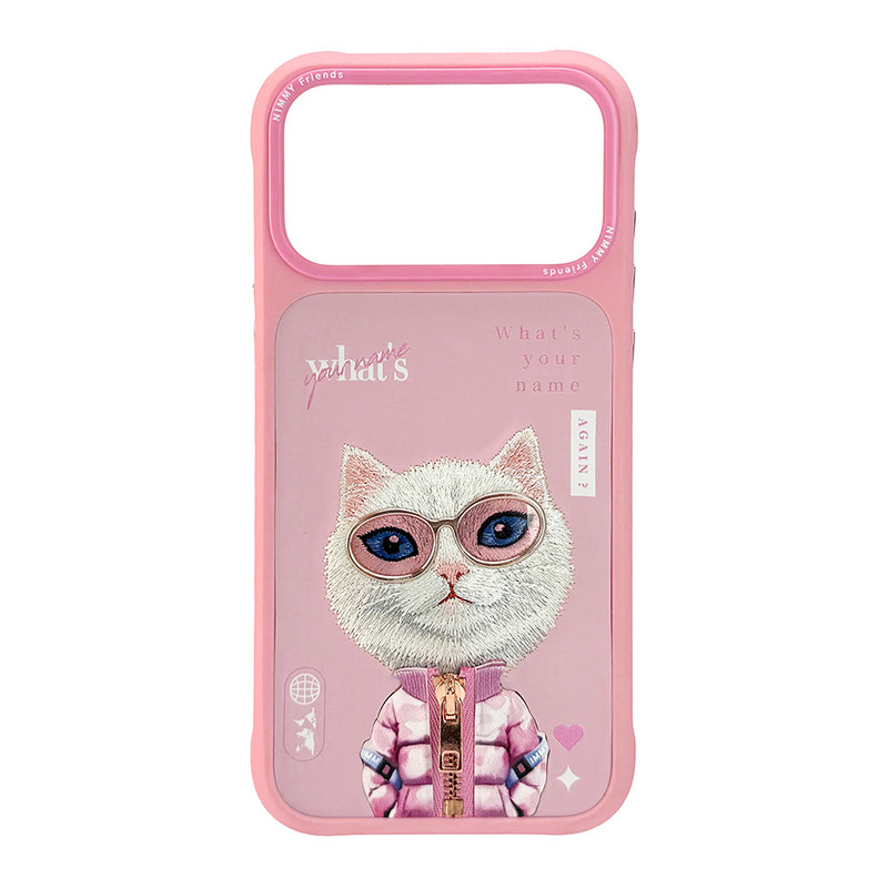 Nimmy Friends Cute 2.0 Rich Beauty Cat Case MagSafe iPhone 17 Pro Max 6.9″ Pink