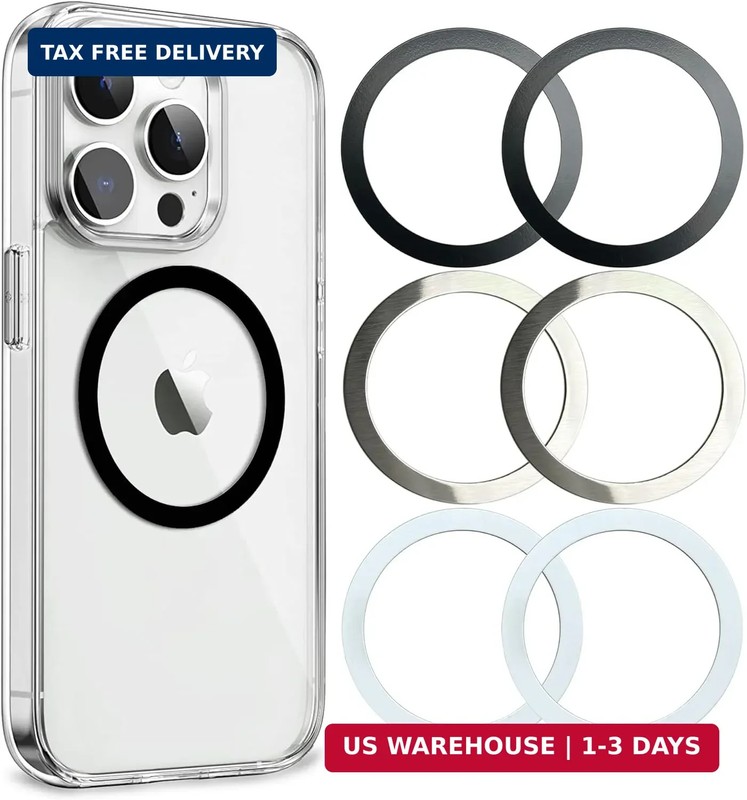 Aothey Universal Metal Rings Compatible with Magsafe Sticker,Magnetic Ring for P