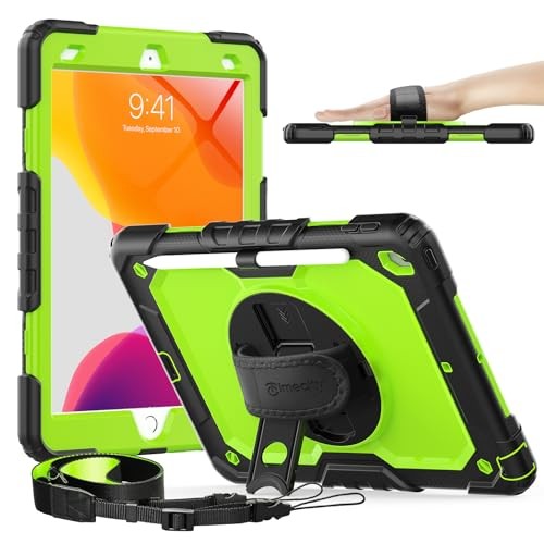 Case for iPad 9th/ 8th/ 7th Generation 10.2 for iPad 10.2 Inch Black+ Green gallery