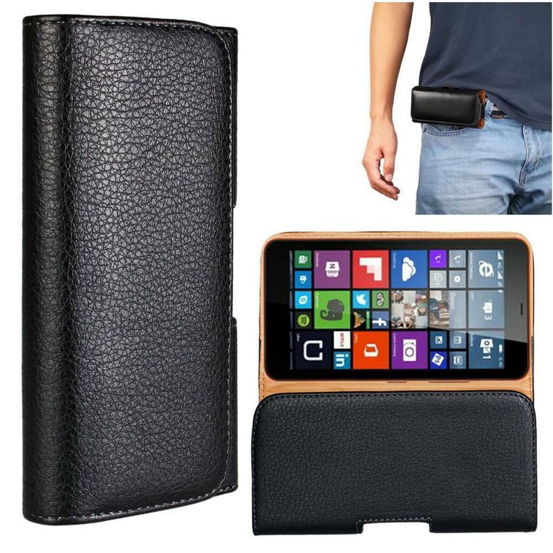 For Ulefone Power Armor 18T Leather Belt Clip Pouch Holster Carry Case Cover