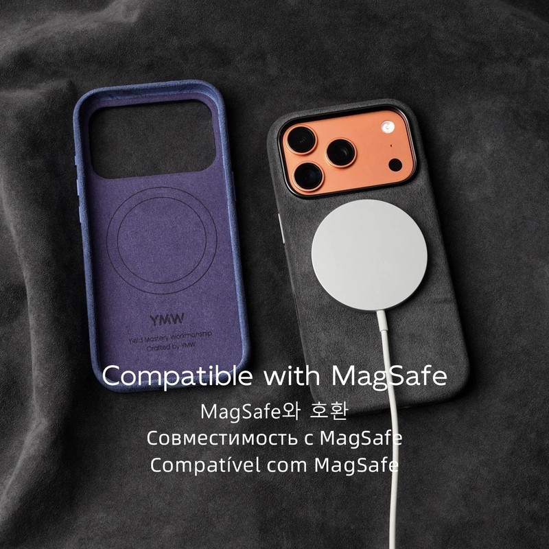 iPhone 17 Pro Max Alcantara Case Genuine - Elegant Premium Case Protective Cover 2026 gallery
